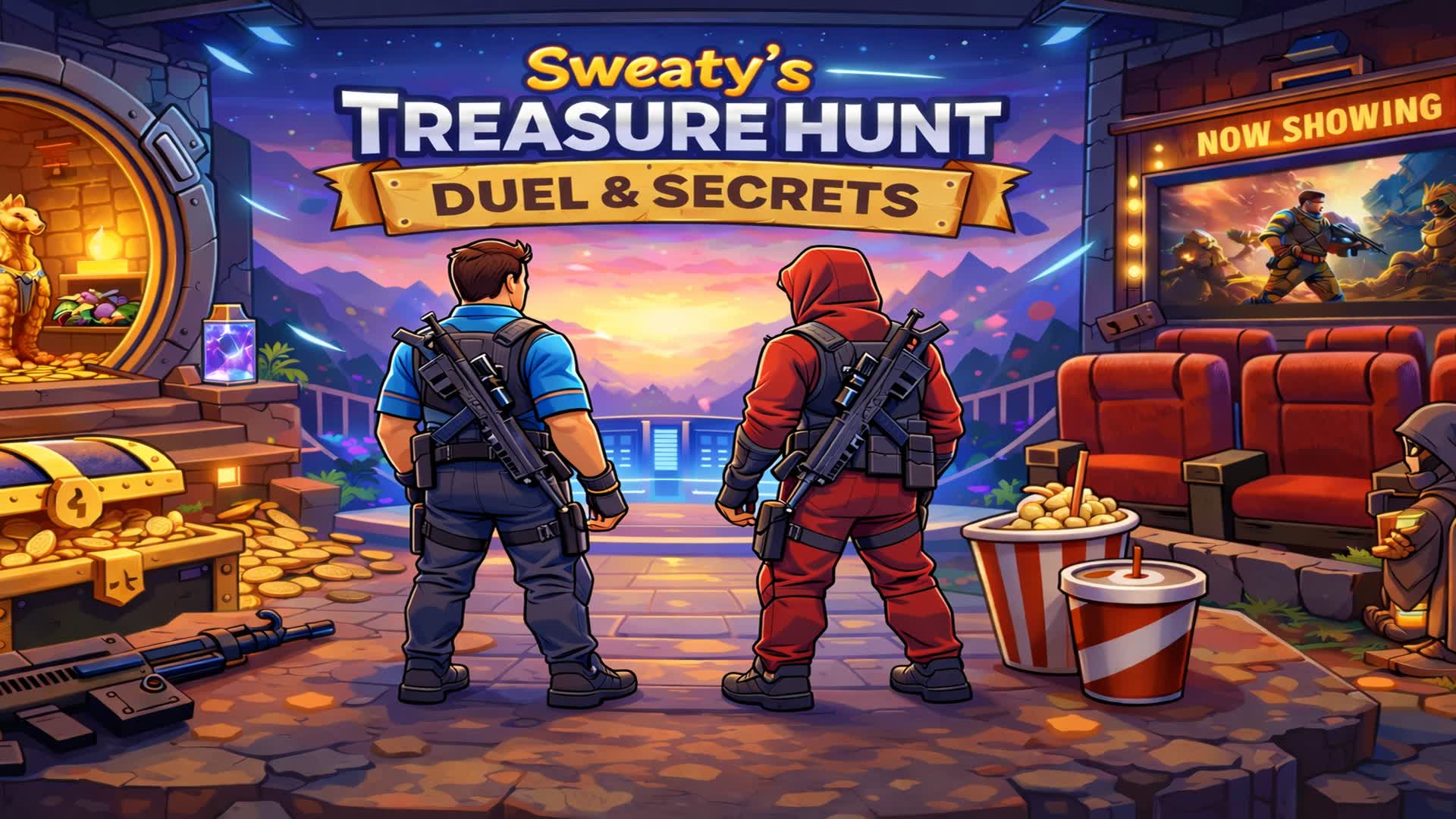 sweaty's treasure hunt duel & secrets