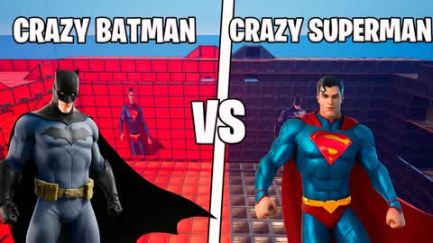 🔴CRAZY SUPERMAN VS  SUPER BATMAN🔵