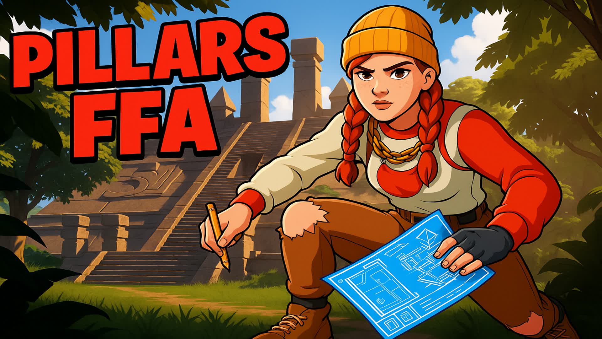 Pillars 1v1v1 FFA [LAVA Free for all]