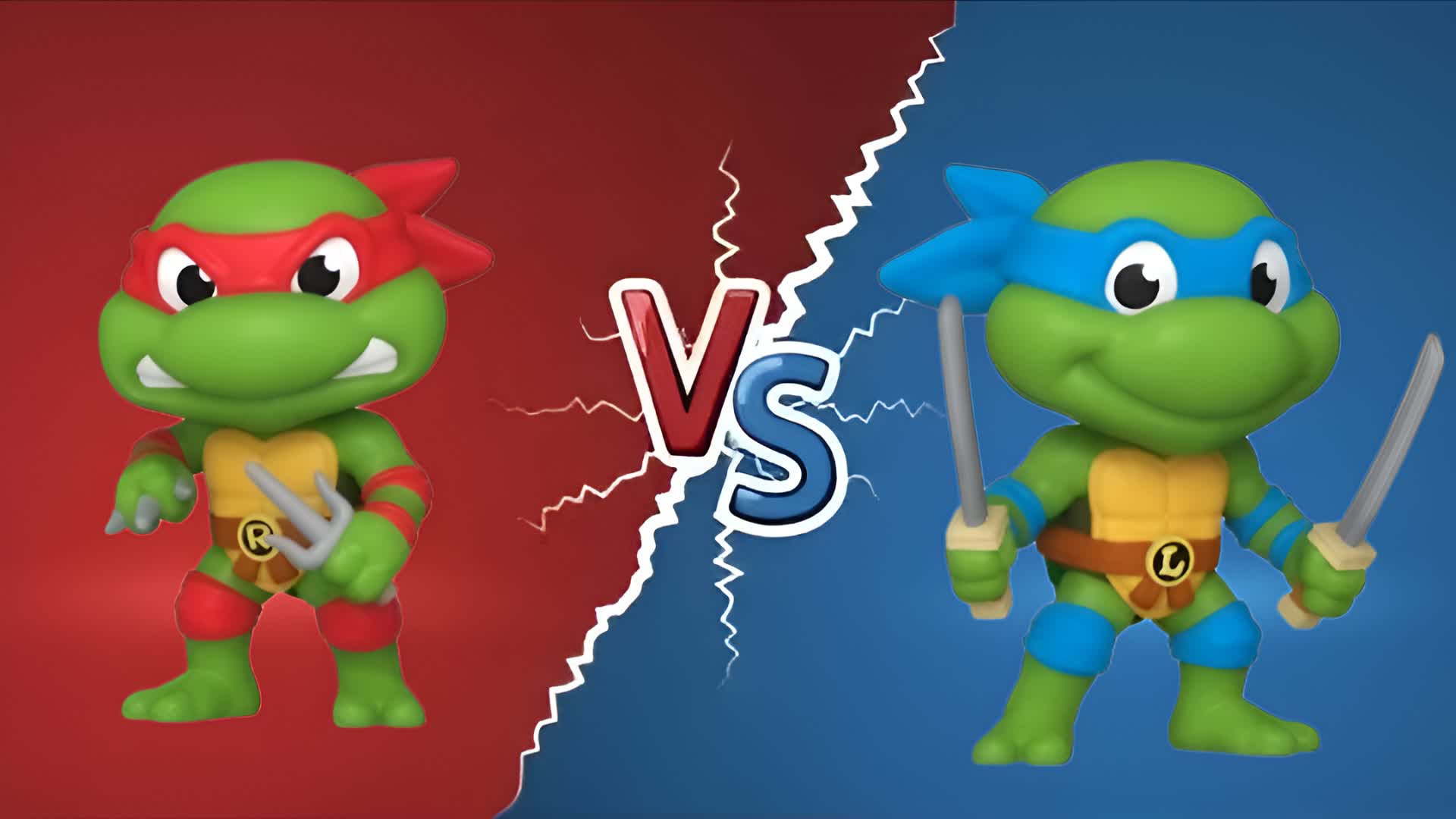 BRAIN TMNT RED VS BLUE🔴🔵