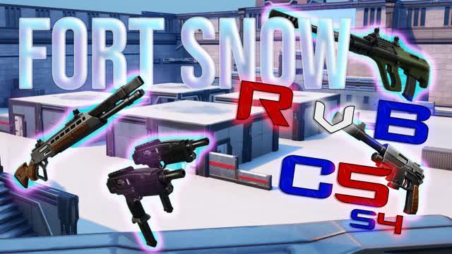 Red vs Blue Fort Snow