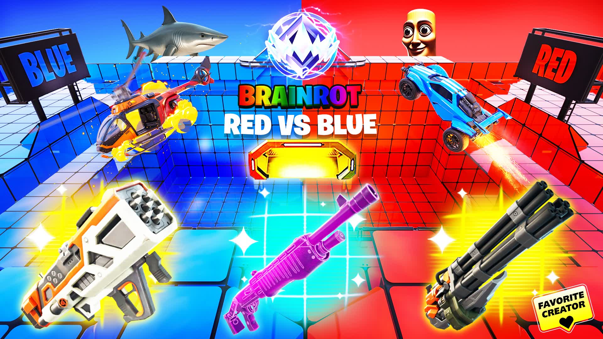 🤣 THE BRAINROT 🦈 RED VS BLUE 🔴🔵