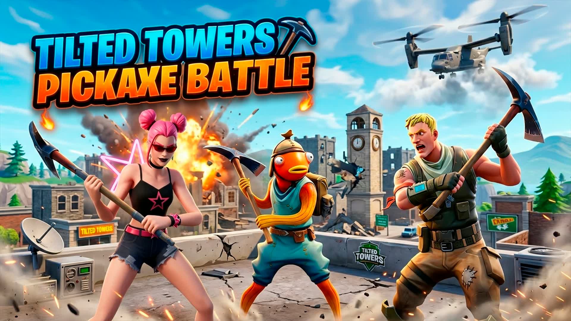 PICKAXE: TILTED TOWERS🥶