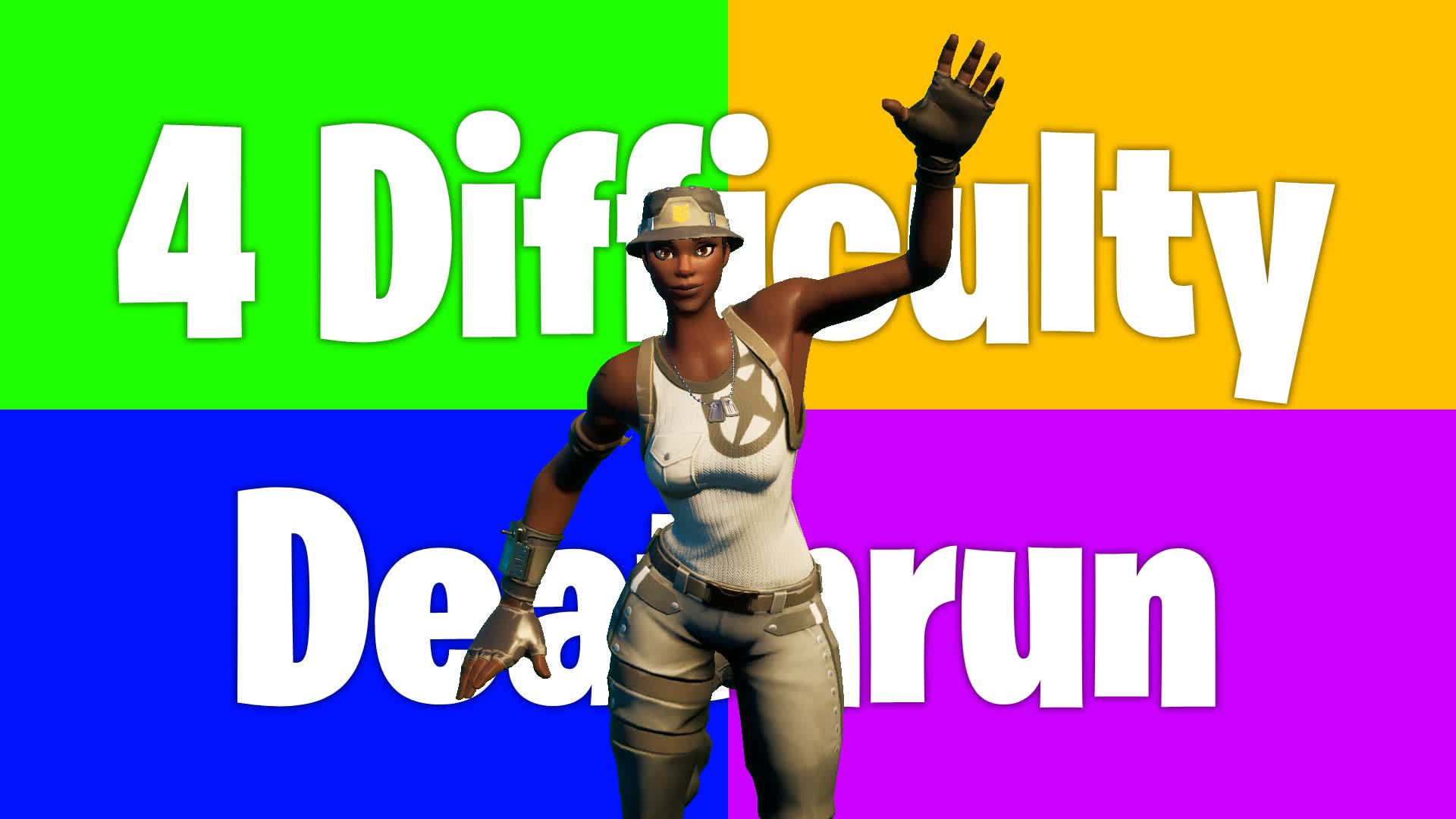 4 Difficulty Deathrun, Fortnite island 1522-3227-4438 by pda