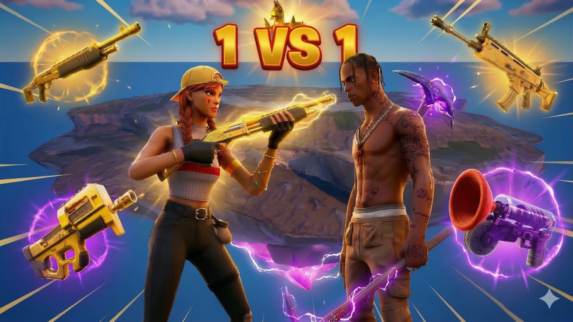 1v1 Floating Island 🏝️ Master it