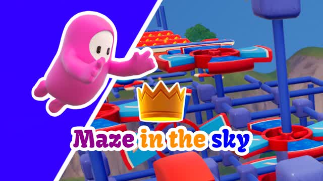 Fall Guys Maze in the sky