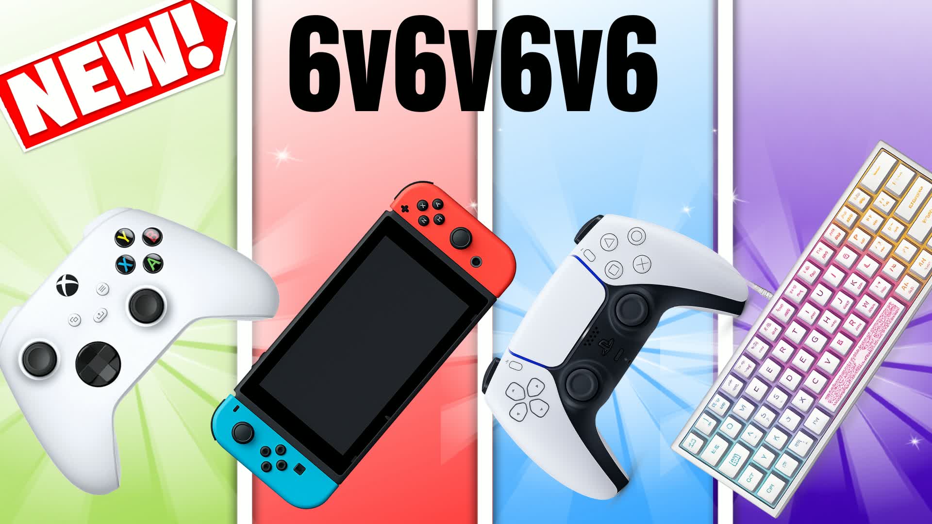 Red vs Blue vs Purple vs Green