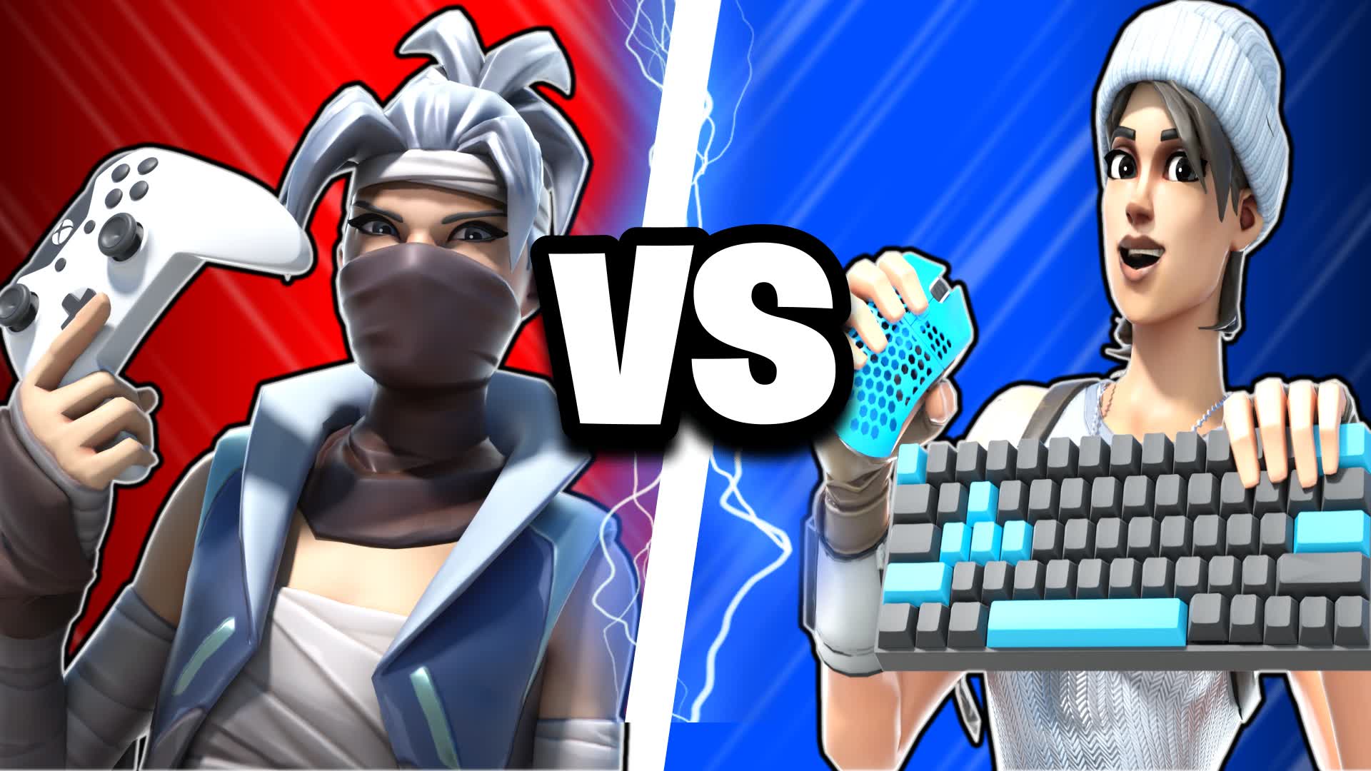 CRAZY CONTROLLER VS KEYBOARD RED VS BLUE