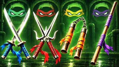 TMNT WEAPONS  Fight 🐢