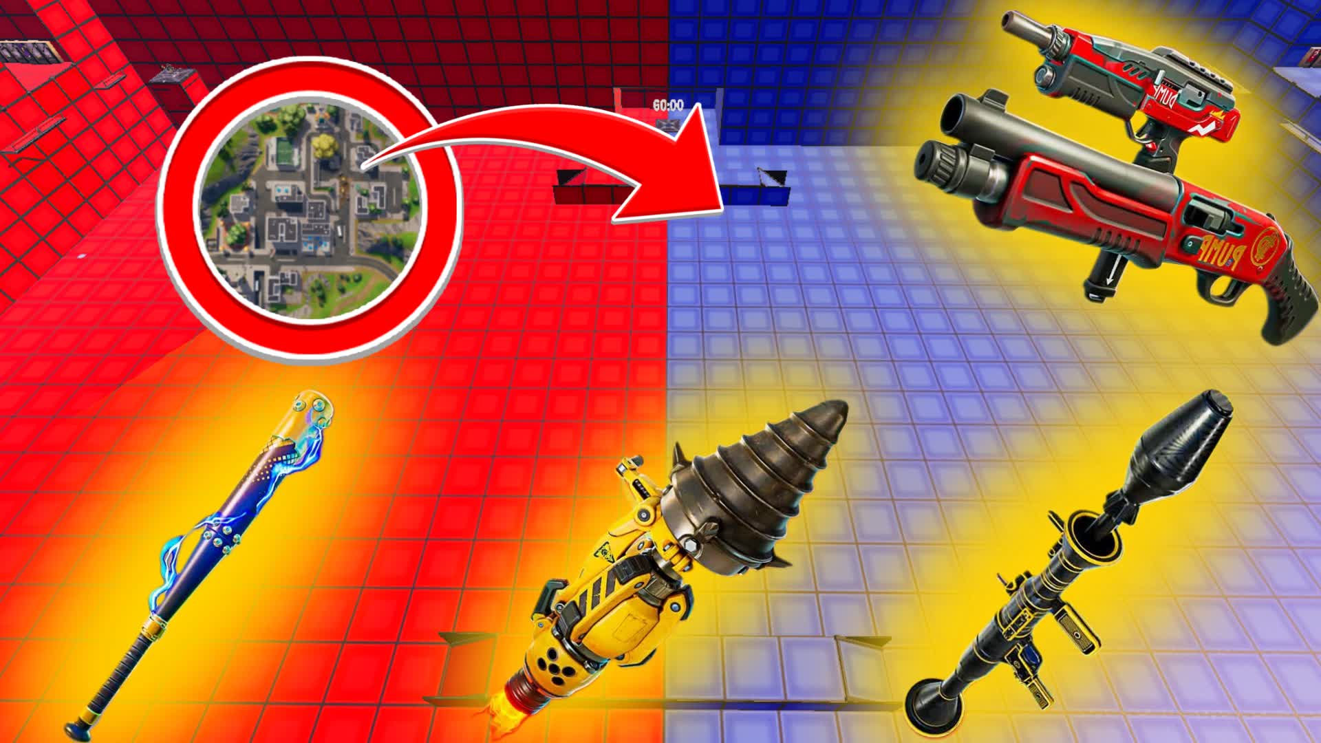 Tilted Towers Red x Blue