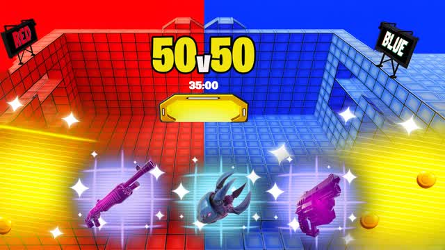 50vs50 RED vs BLUE 🔴🔵 50 vs 50 💥