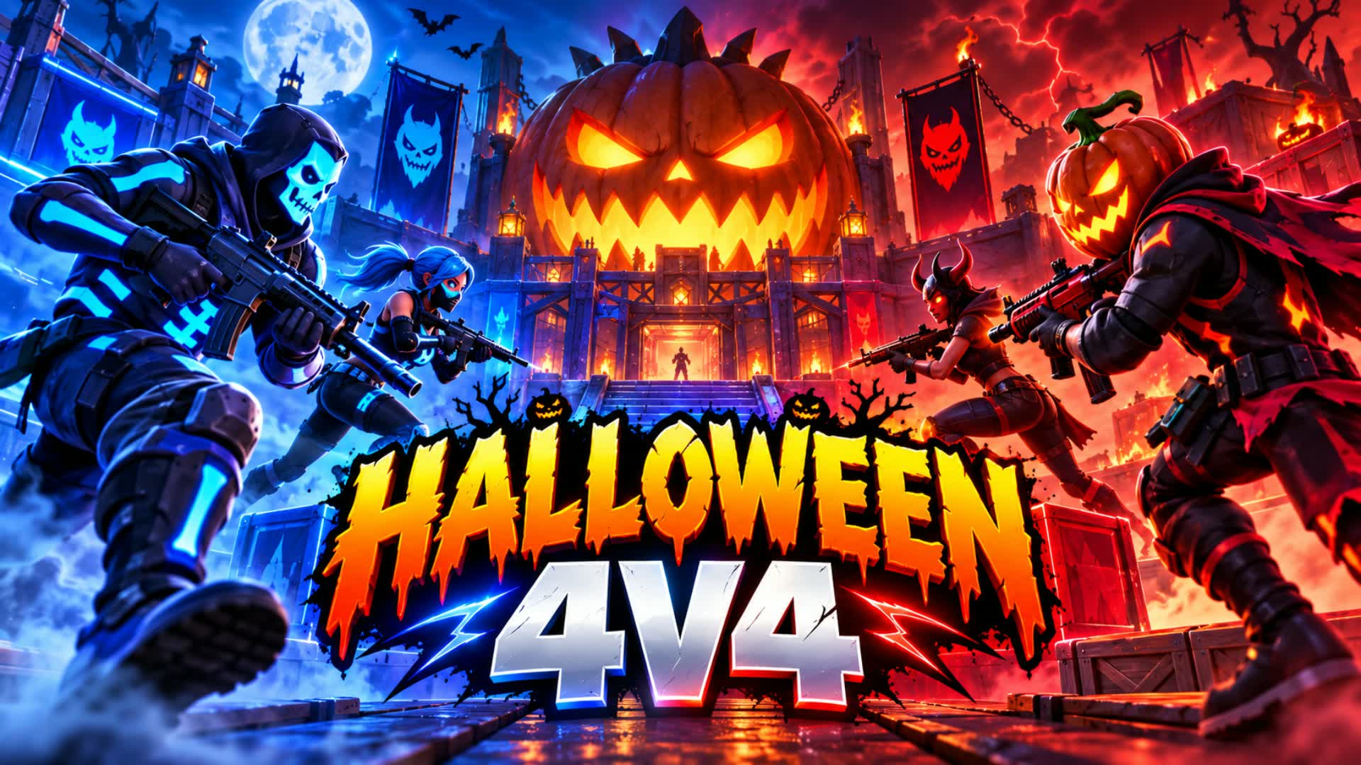 BRUTAL HALLOWEEN RED VS BLUE 4V4
