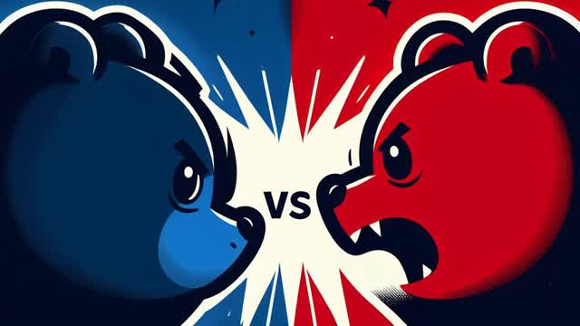 RED VS BLUE - BEAR BATTLE