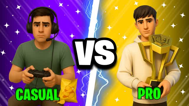 CASUAL VS PRO PLAYER