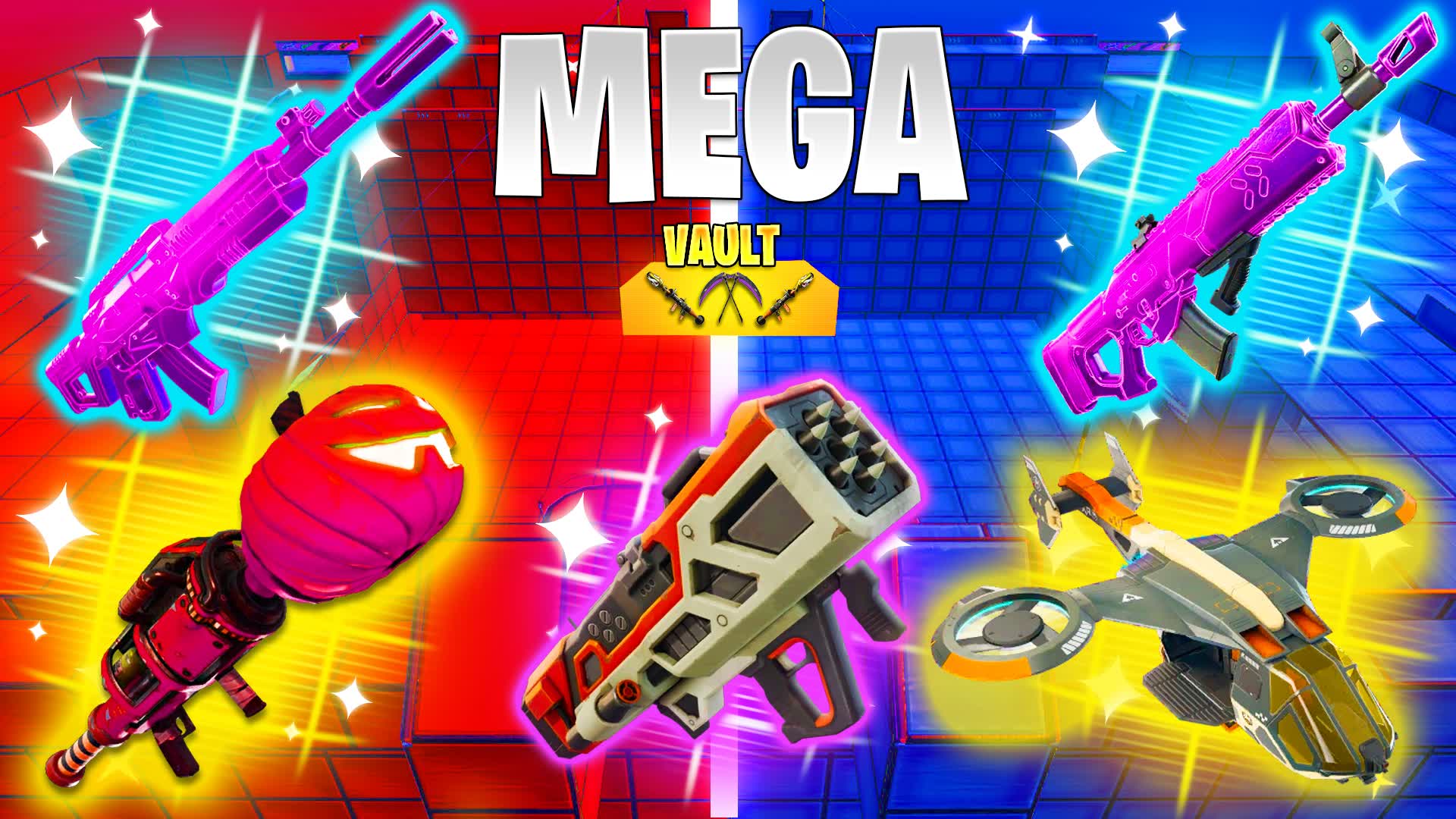 MEGA RED VS BLUE HEROES 🔴🔵