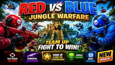 🔥 RED VS BLUE: Jungle Warfare 🌴