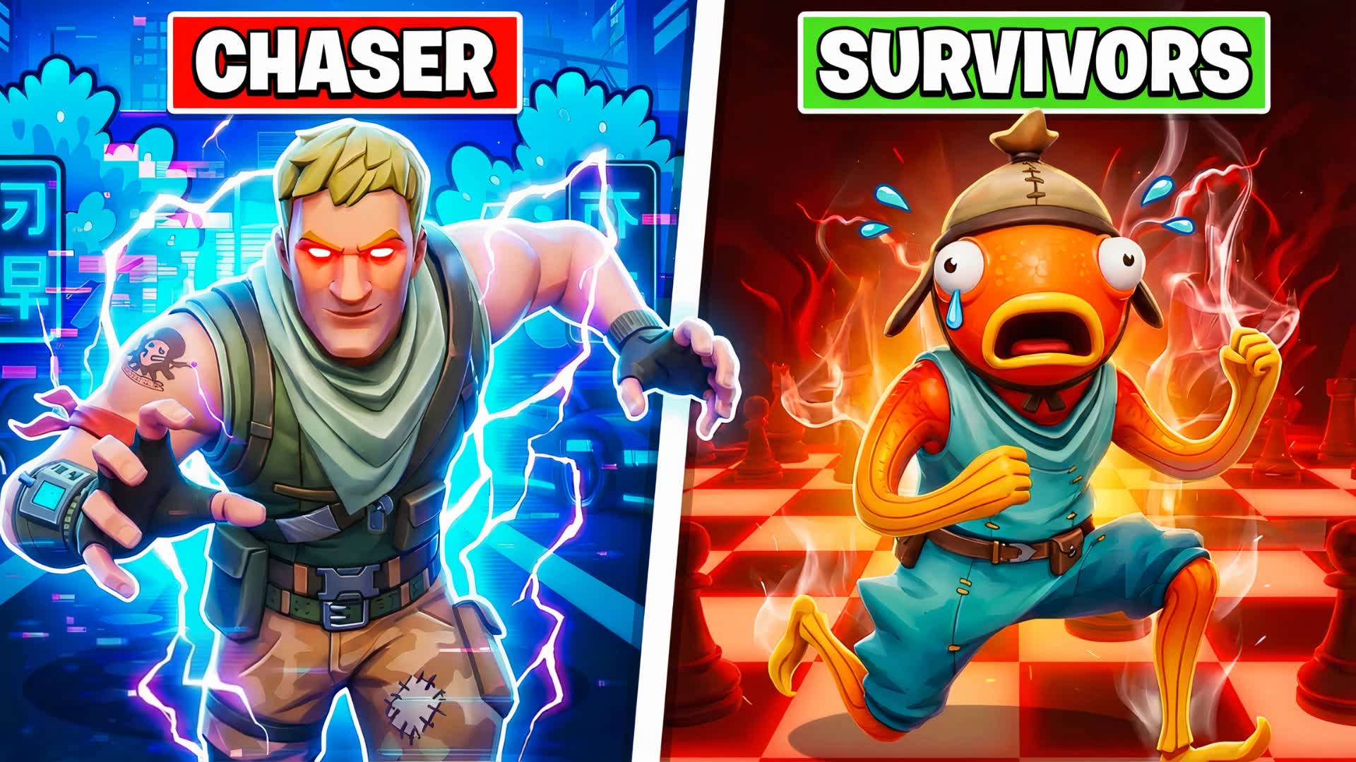 CHASER VS SURVIVORS💥