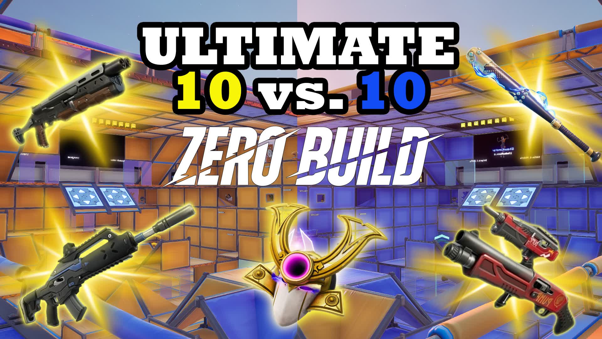 🎯 ULTIMATE Yellow vs Blue ZERO BUILD 🔥