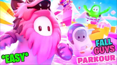 ⭐*EASY* Fall Guys Parkour👑