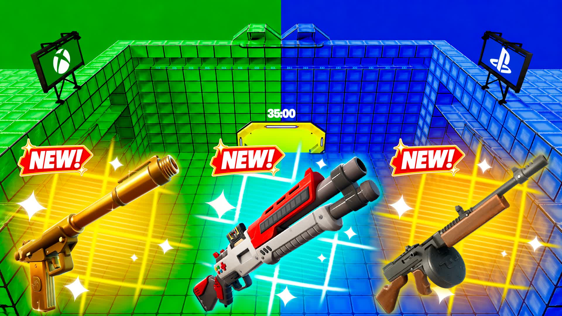 MEGA PLAYSTATION VS XBOX 💙💚 — Fortnite island 4262-1433-0806 by PossitoXP