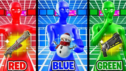 💯RED VS BLUE VS GREEN🔴🔵🟢