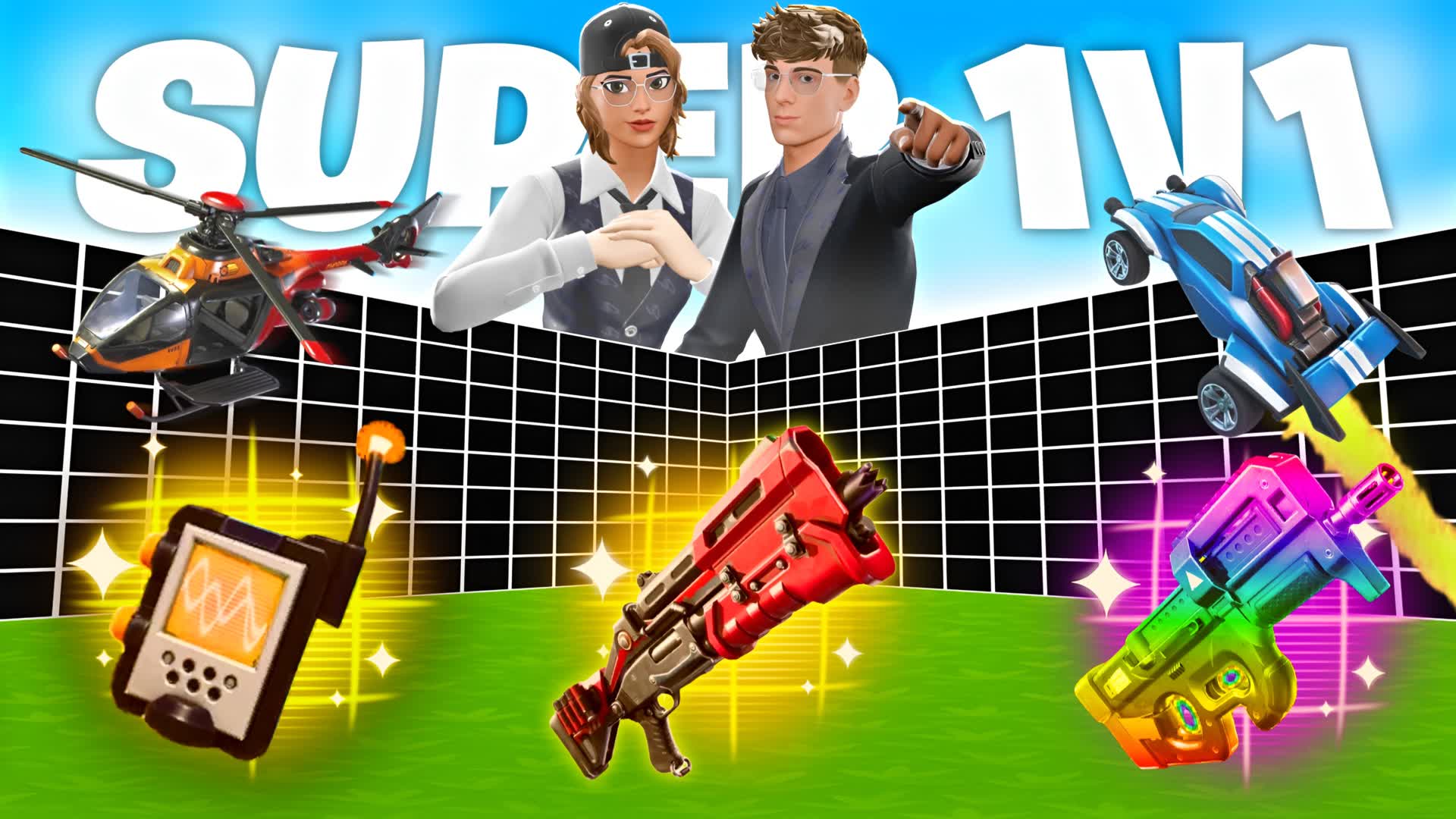 SUPER 1V1 FFA - ALL GUNS & VEHICLES