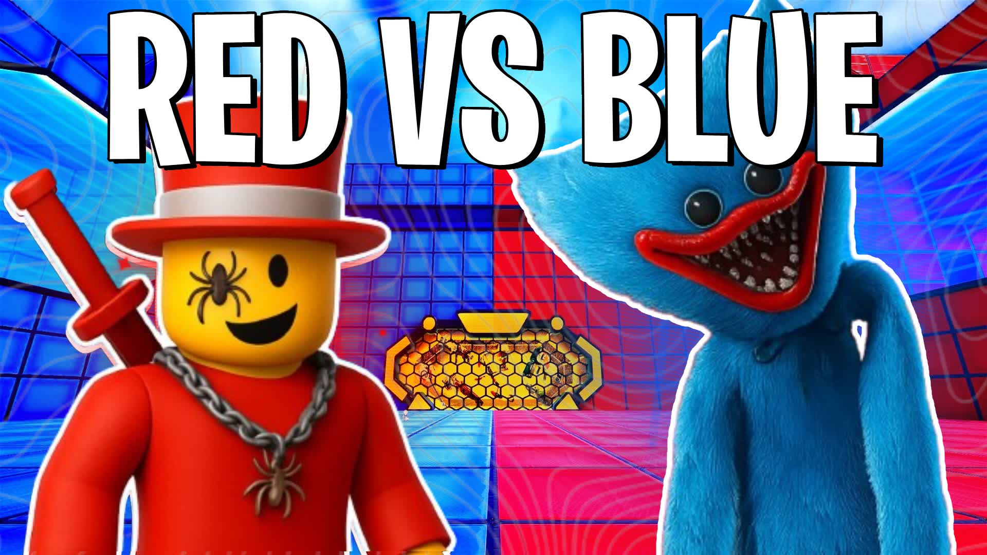 RED VS BLUE 🔴🔵 HUGGY