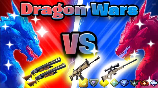 Dragon Red VS Blue - With Cars