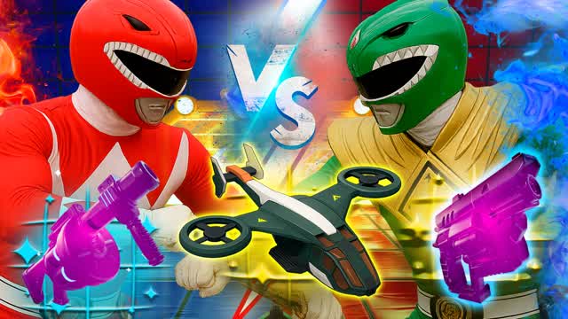 RED RANGERS VS BLUE WITH EVERY GUN 🔴🔵