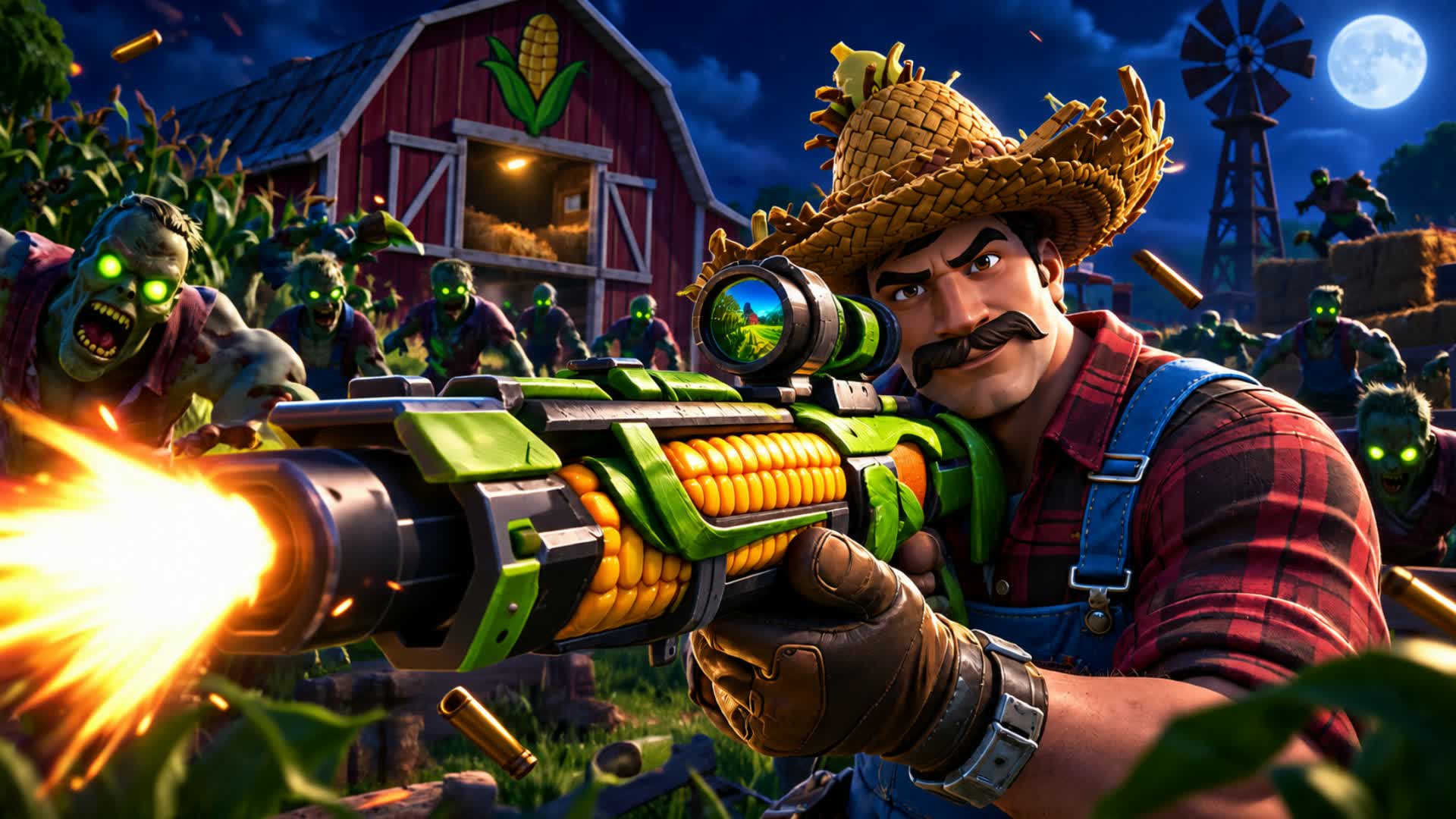 🧟 ZOMBIE FARM GUN GAME 🌽