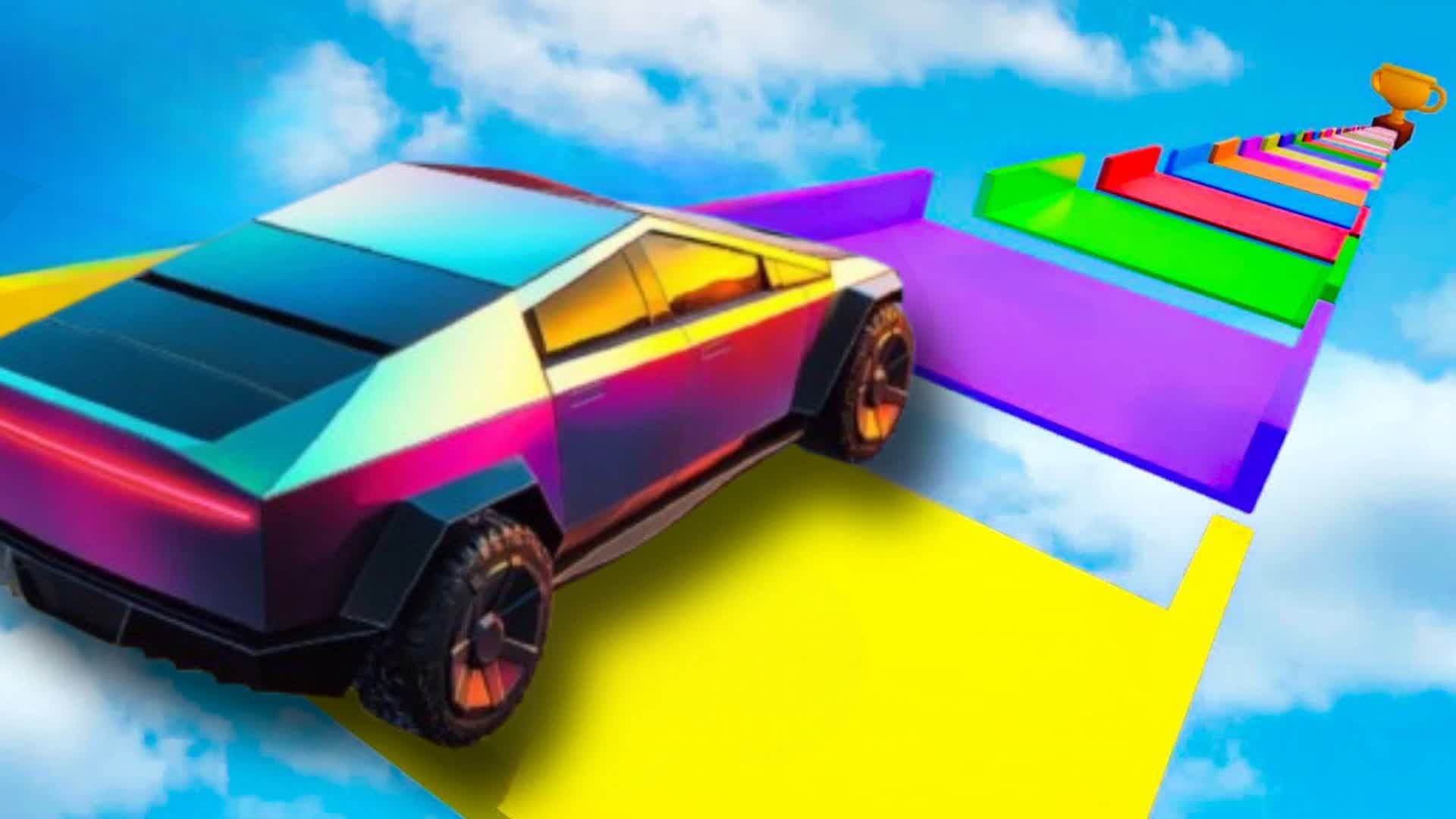 Rainbow Car Parkour