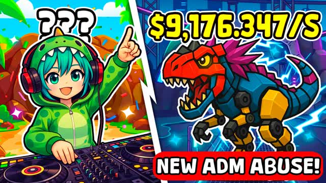 STEAL THE DINO [NEW ADM ABUSE]
