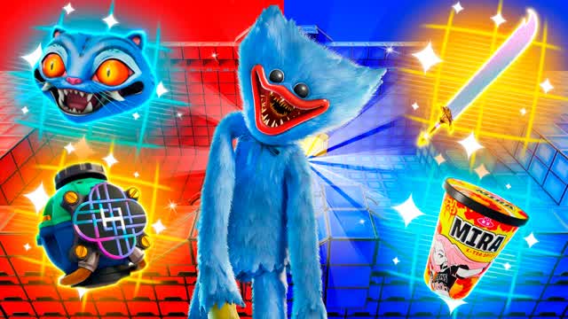 SPOOKY RED VS BLUE 🔴🔵 HUGGY WUGGY