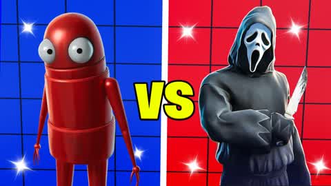 ROBOT VS GHOSTFACE RED VS BLUE 🔴🔵