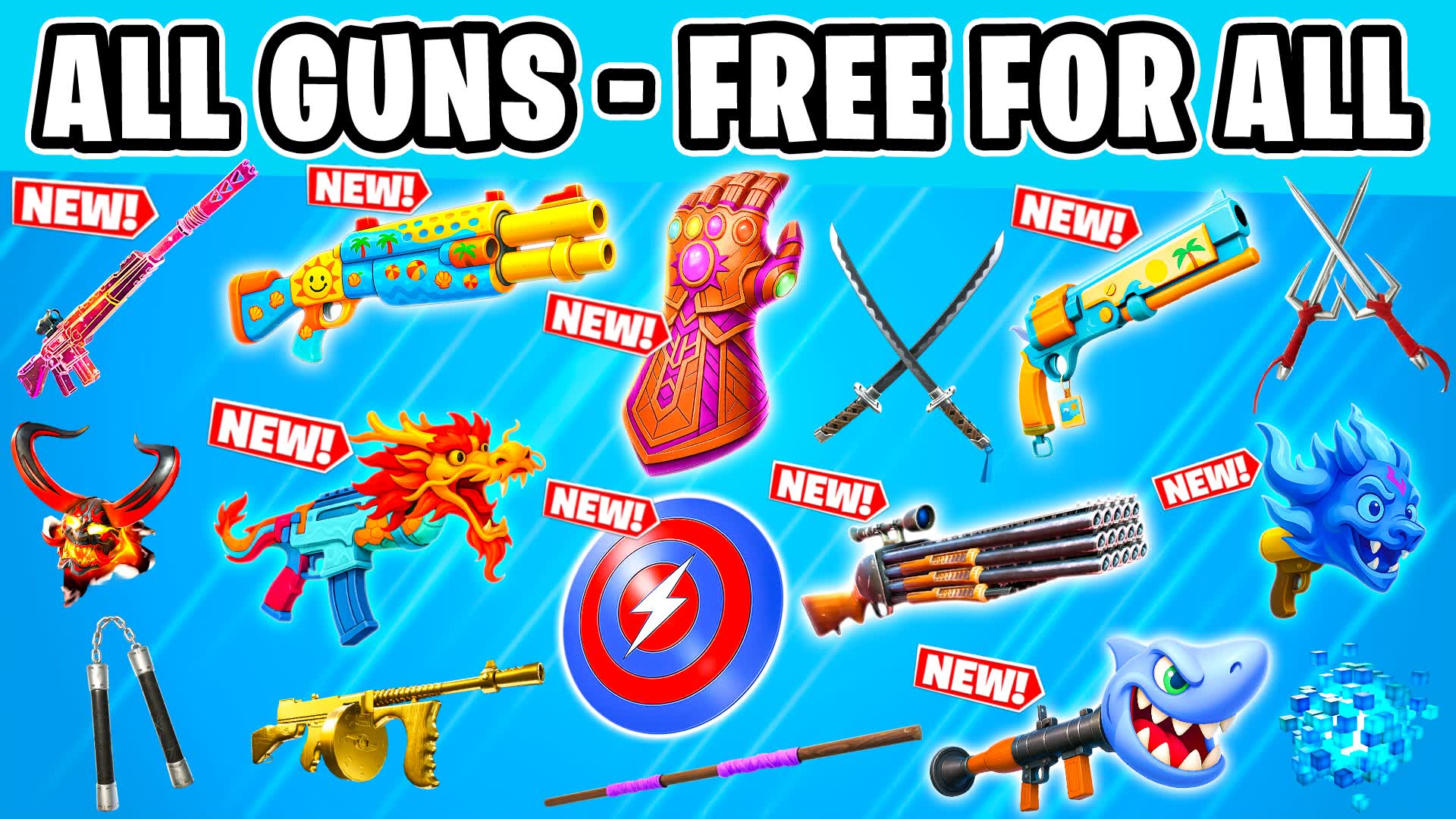 TMNT 🌟ALL GUNS - FREE FOR ALL (BOTS) 4580-1854-1937 by