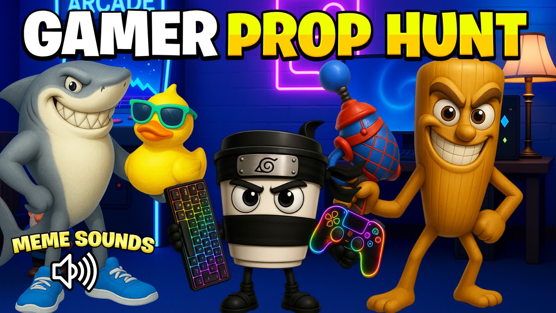 🎮GAMER BRAINROT PROP HUNT MEME tung
