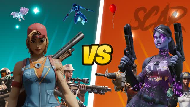 Tiny Red VS Blue~🔴4v4🔵