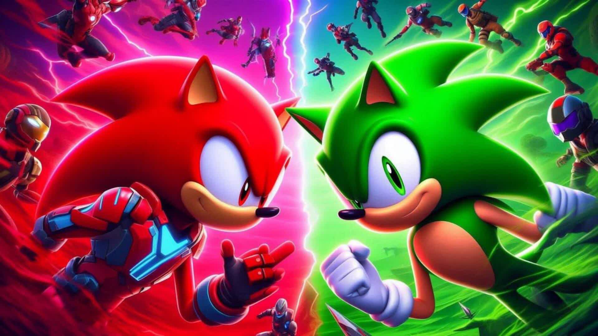 KNUKLES  VS SONIC