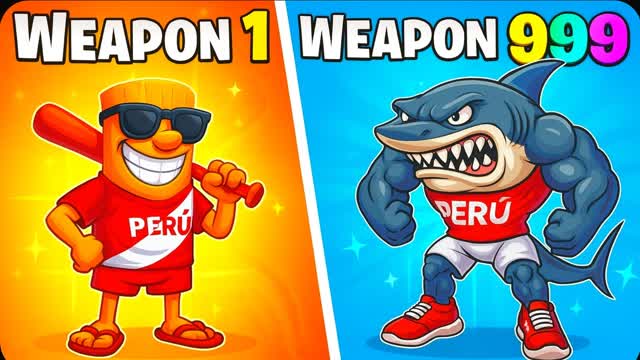 🤪PERU MEME GUN GAME 🔫ONE SHOT 🎯
