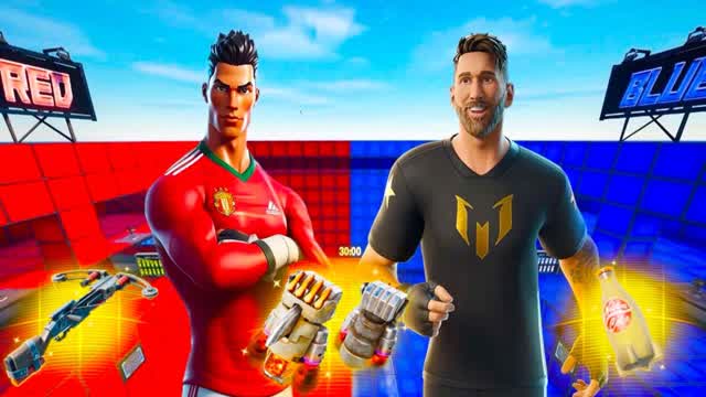 Footballeur crazy red vs blue