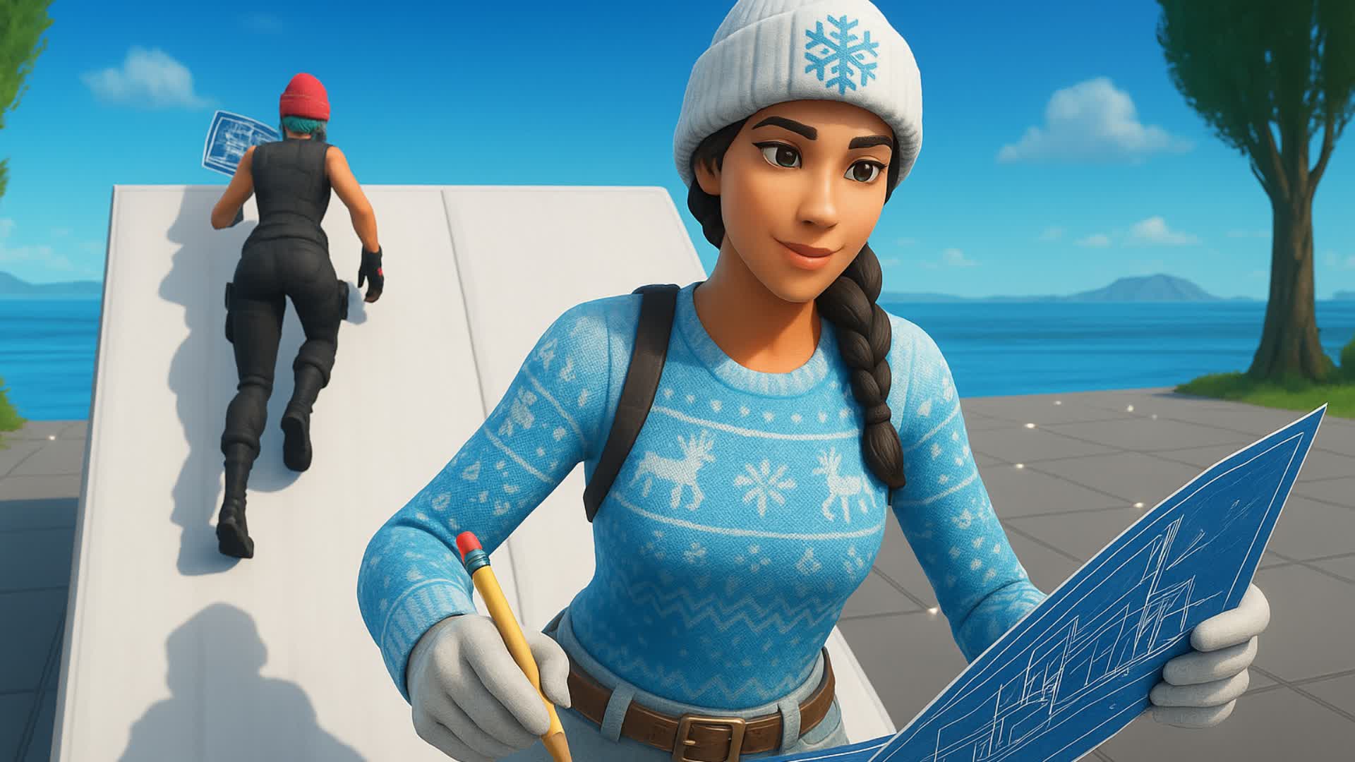 ❄️HORROR 1V1 BUILD FIGHT❄️