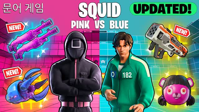 SQUID GAME PINK VS BLUE - 오징어 게임 🔴🔵