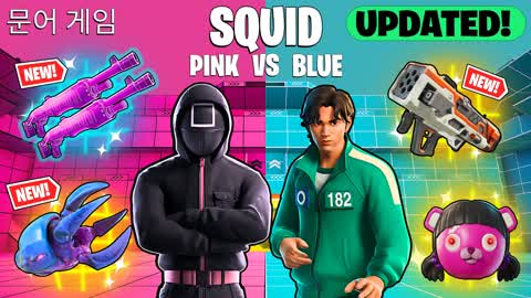 SQUID GAME PINK VS BLUE - Squid Game 🔴🔵