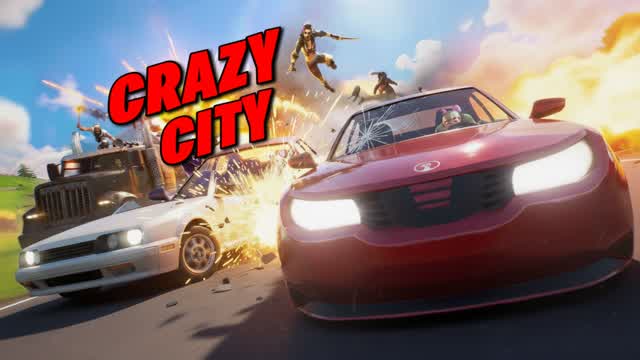 🤪 CRAZY CITY - DRIVE FFA 🔫🚗