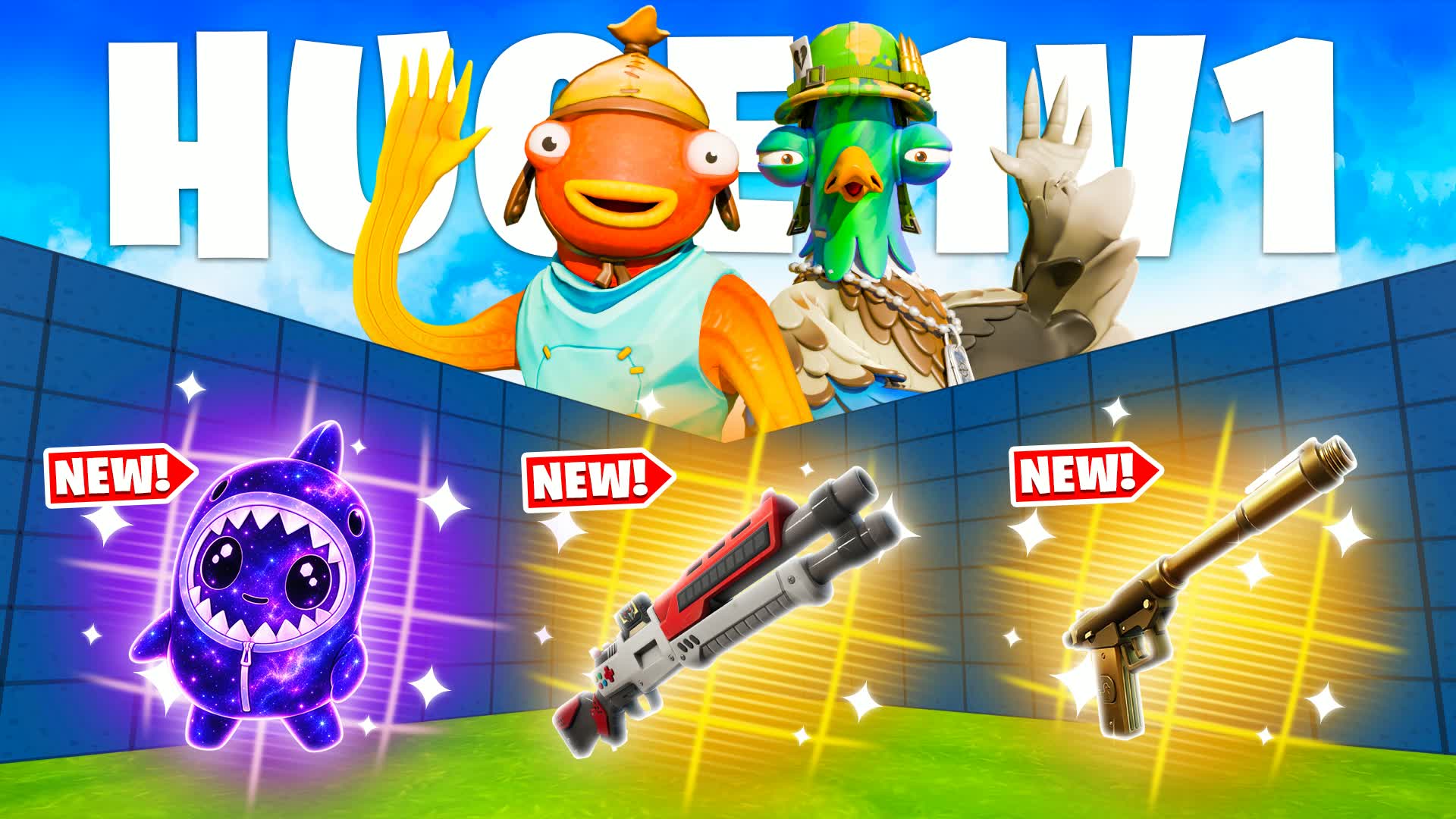 HUGE 1V1 FFA - ALL GUNS & VEHICLES