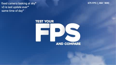 fps test - fixed camera