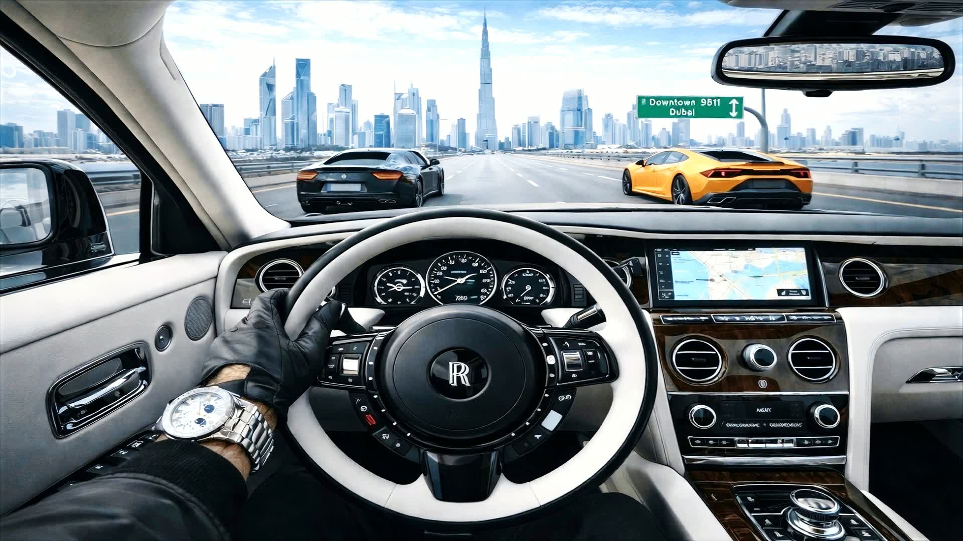 🔥🏎️スーパーカー vs ドバイ レッド vs ブルー 🔴🔵