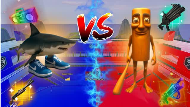 RED VC BLUE-HALLOWEEN🔵🔴💀