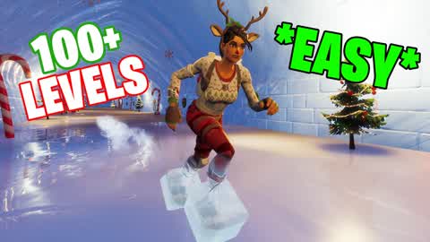 ❄100 Level Winter Wonderland Deathrun🎅