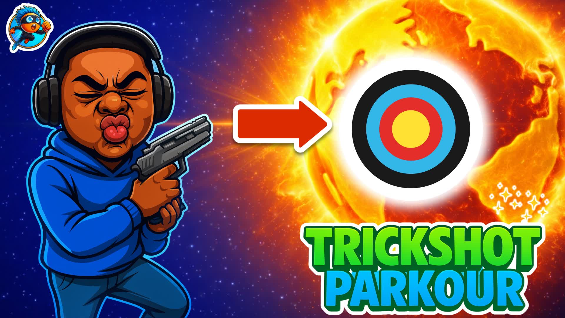 ⭐️SUPER EASY TRICKSHOT PARKOUR 🎯